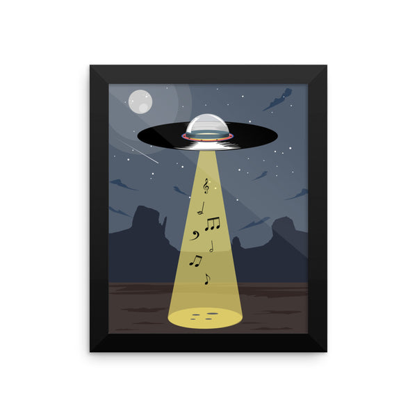 UFO Vinyl - Music Out of This World - Poster